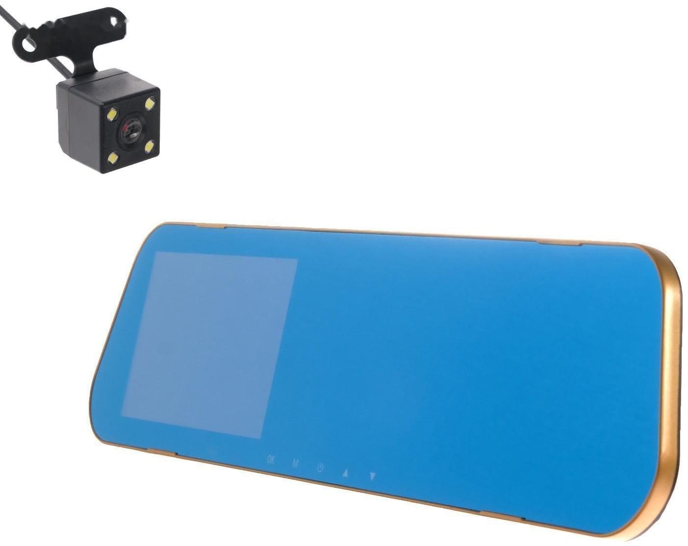 Видеорегистратор TORSO, 2 камеры, HD 1080P, размер 31х8 см, TFT 4.3, обзор 120°