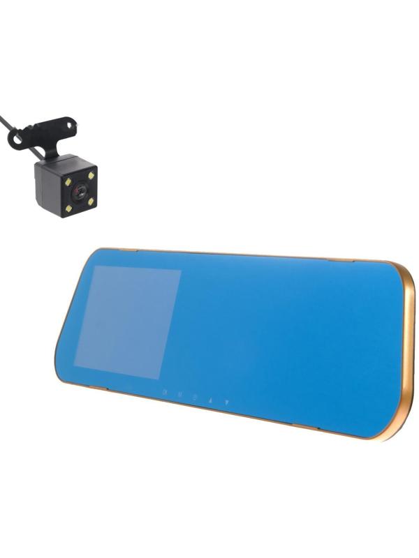 Видеорегистратор TORSO, 2 камеры, HD 1080P, размер 31х8 см, TFT 4.3, обзор 120°