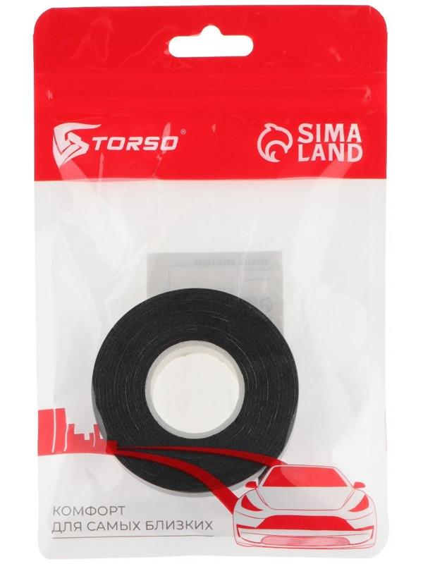 Клейкая лента TORSO, двусторонняя, вспененная, 12 мм × 2 м