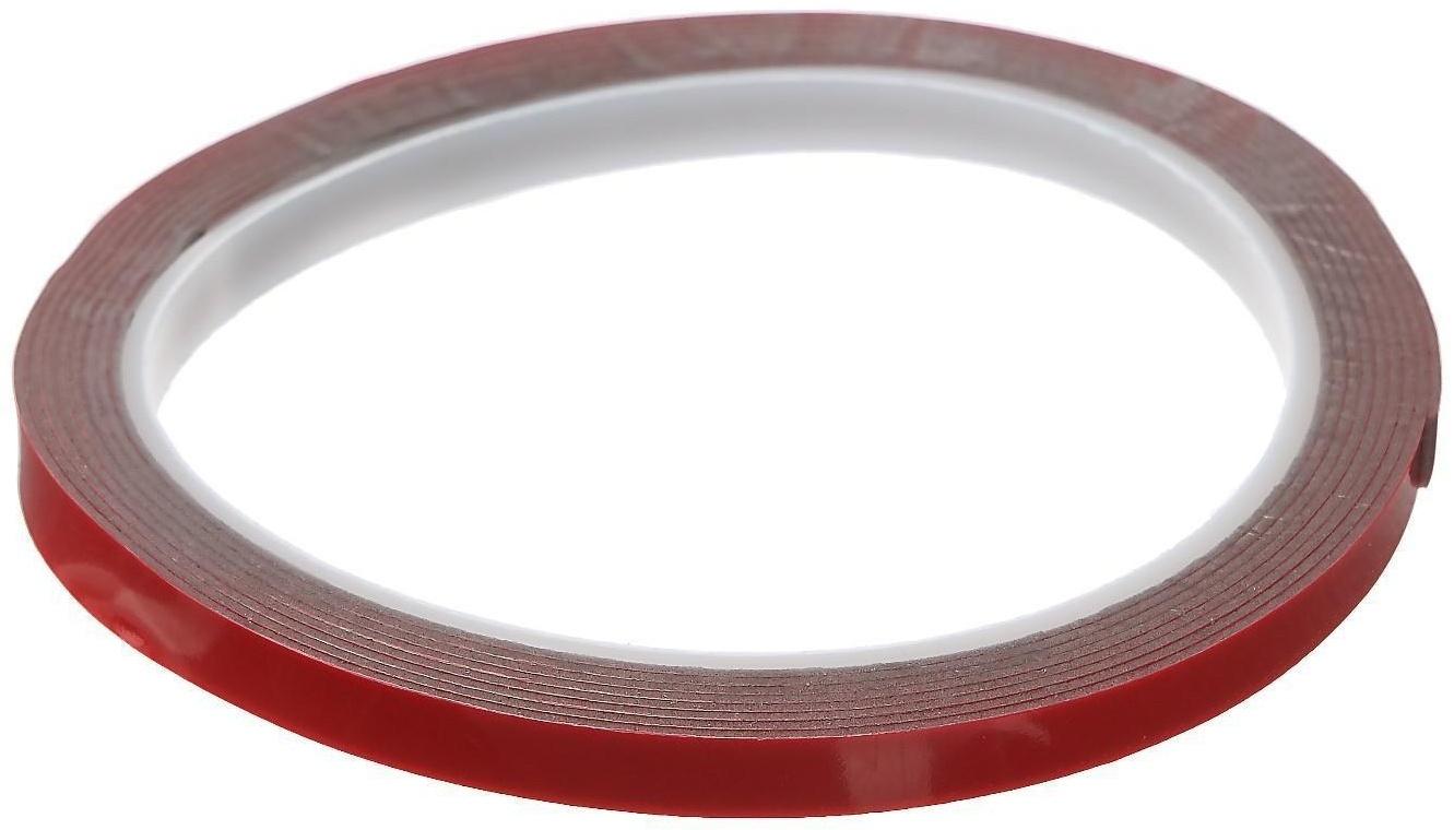 Клейкая лента TORSO, двусторонняя, усиленная, вспененная, 6 мм x 2 м