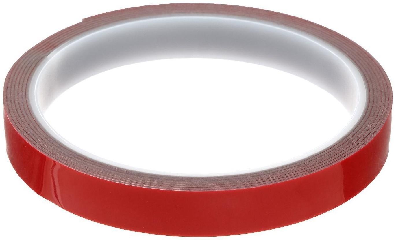 Клейкая лента TORSO, двусторонняя, усиленная, 12 мм × 2 м
