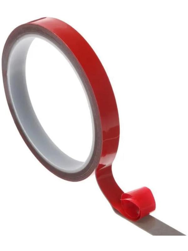 Клейкая лента TORSO, двусторонняя, усиленная, 12 мм × 2 м