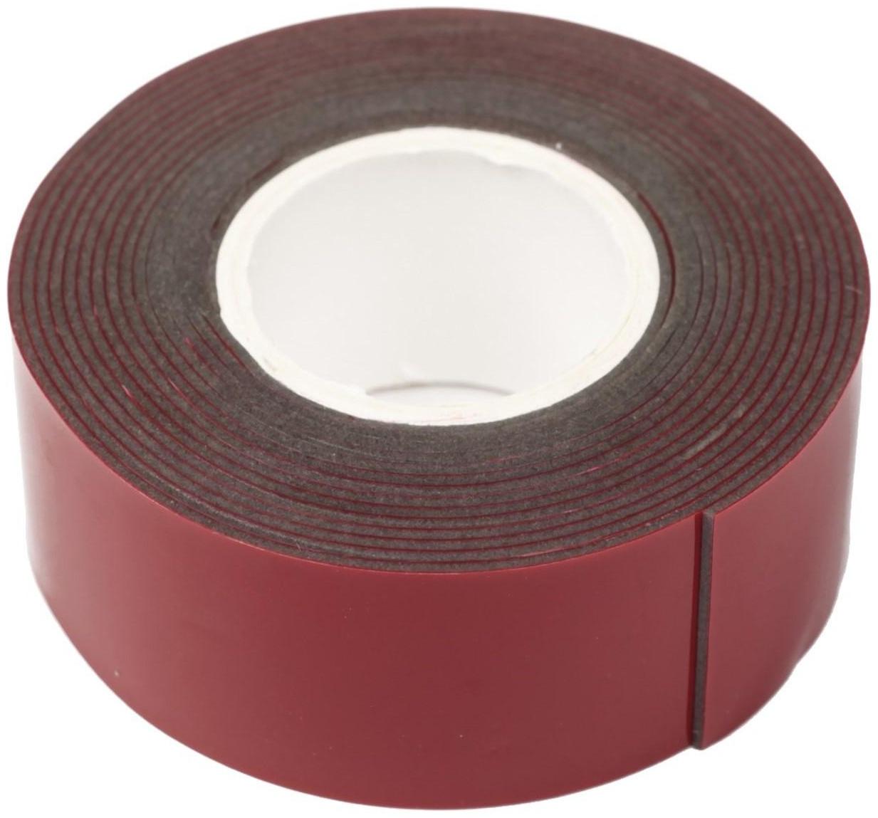 Клейкая лента TORSO, двусторонняя, усиленная, вспененная, 22 мм × 2 м