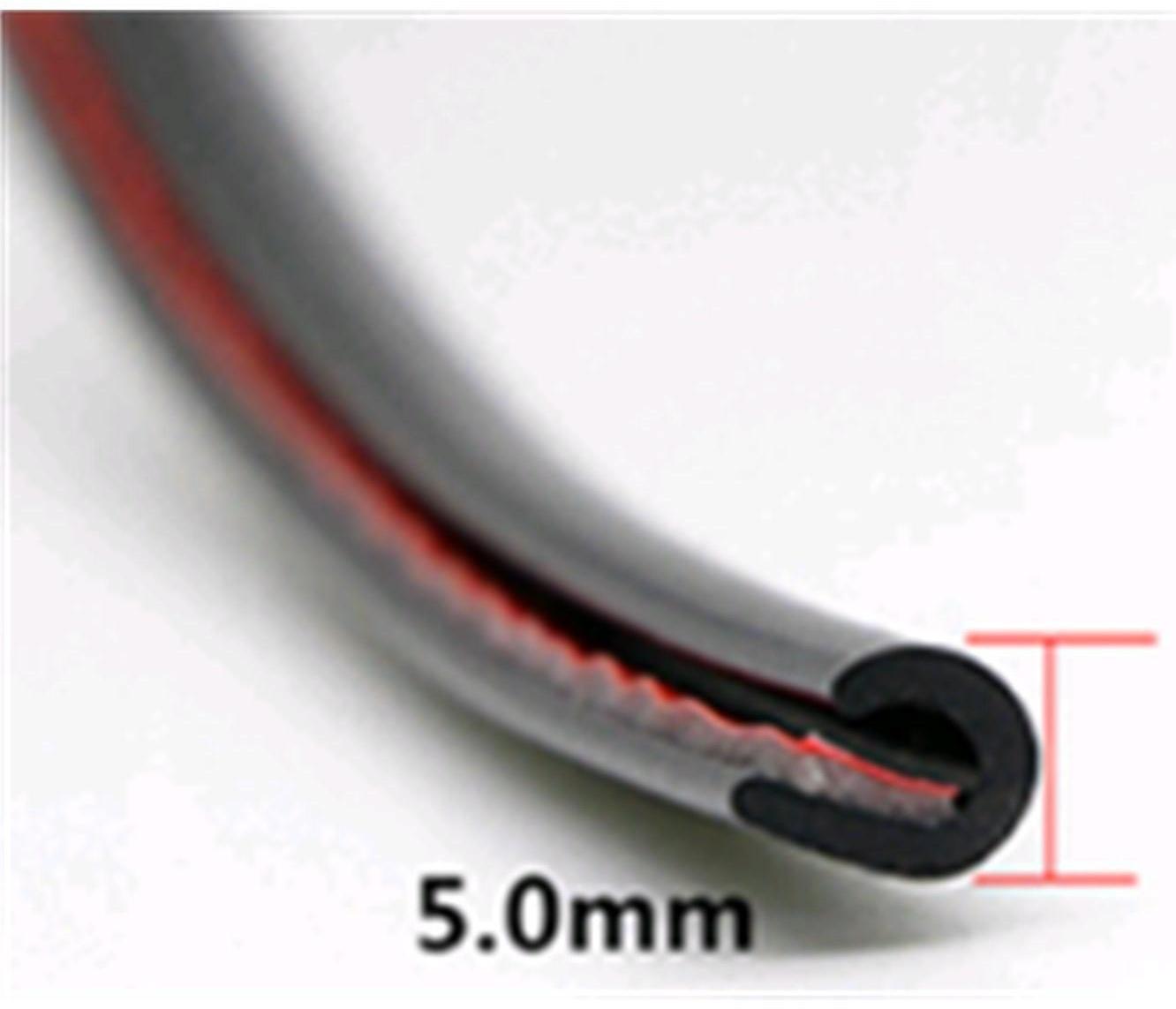 Защитный молдинг дверей TORSO, длина 5 м, черный