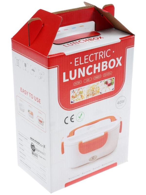 Контейнер для пищи с подогревом, 12 В, 1.5 л, 40 Вт, микс