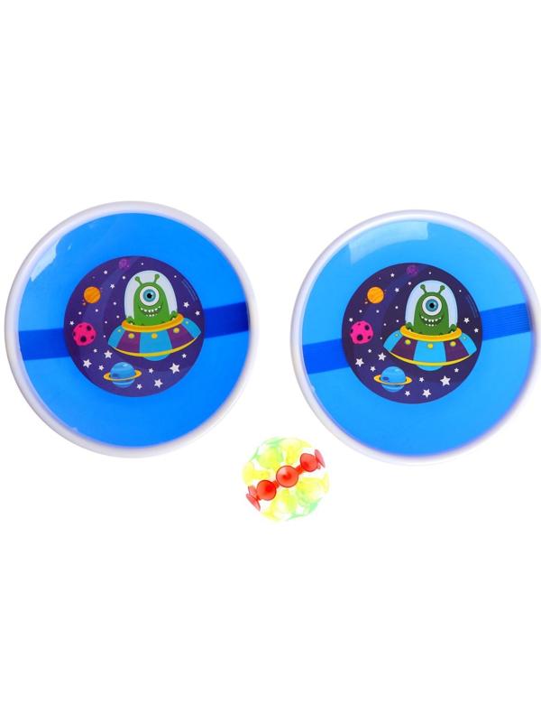 Игра-липучка «Монстрик», набор: 2 тарелки 18 см, шарик, цвета МИКС