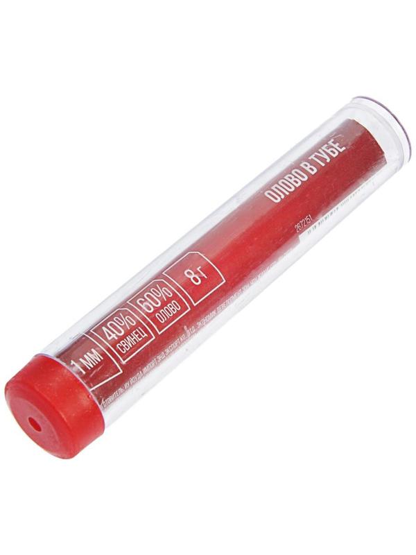 Припой ЛОМ, ПОС 40, в тубе, 1 мм, 8 г