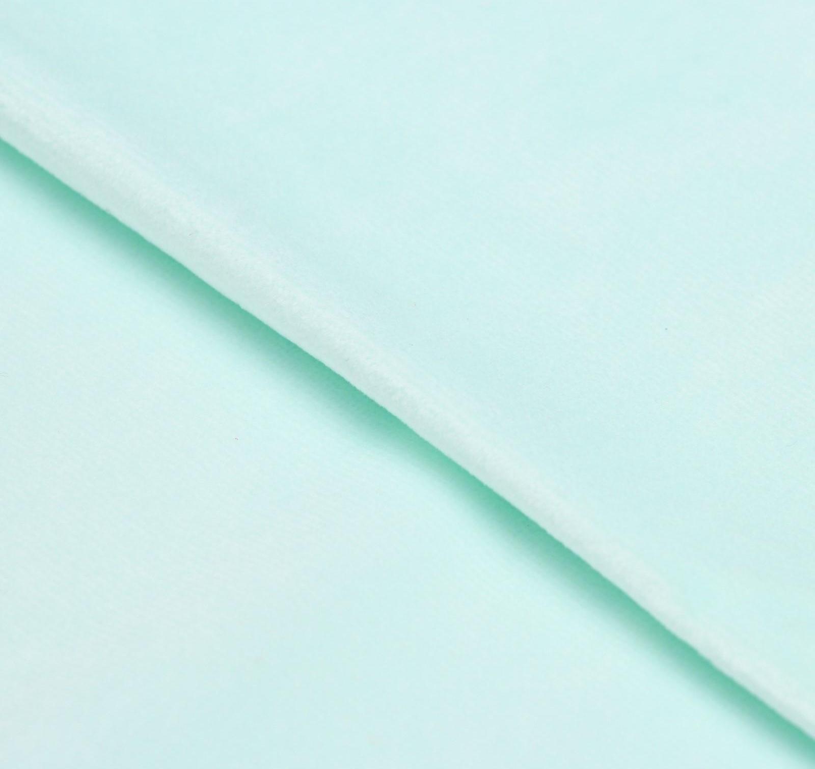 Ткань для пэчворка плюш «Мята», 55 × 50 см