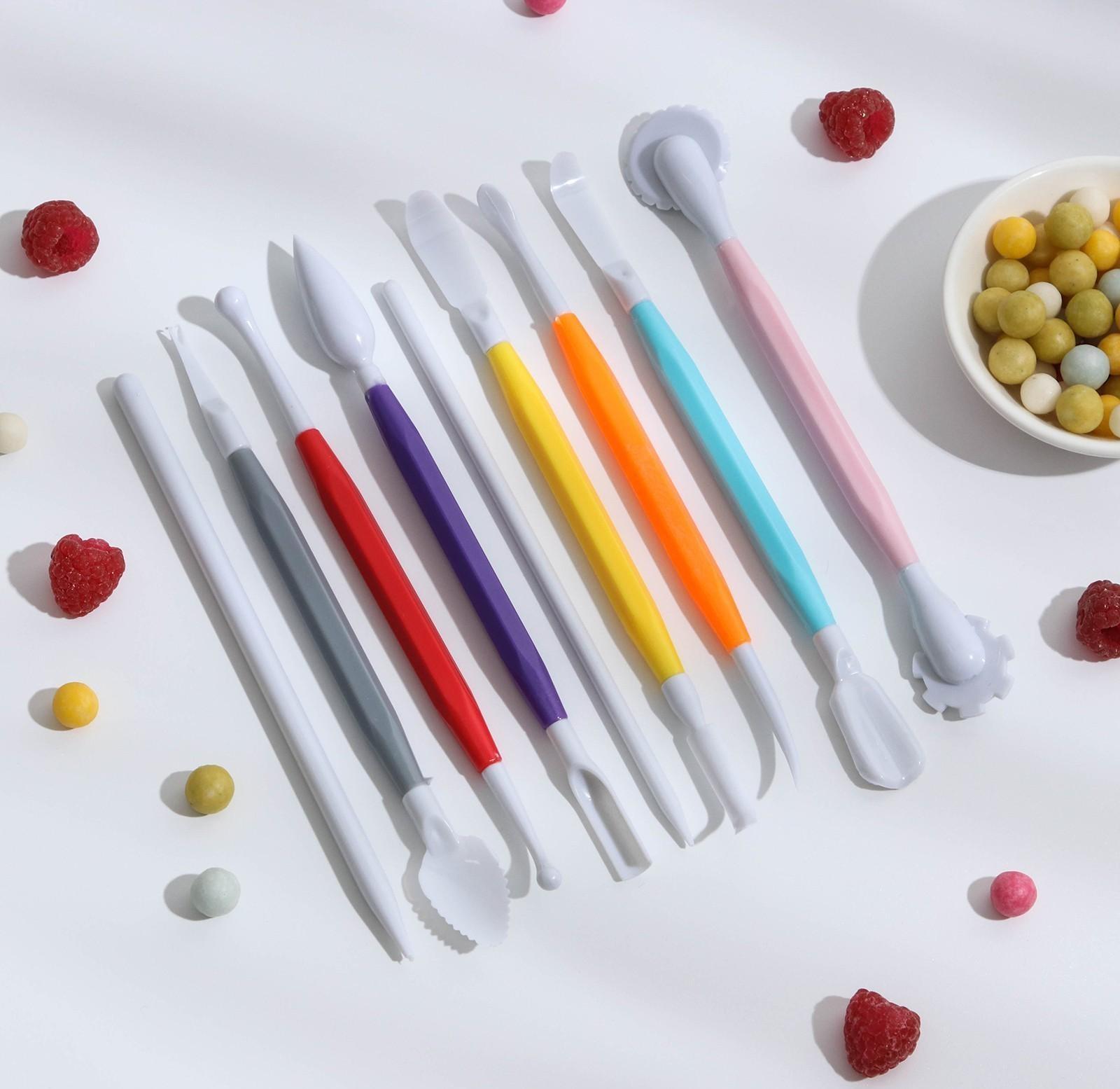 Набор для моделирования кондитерских украшений Доляна, 9 шт