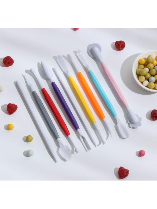 Набор для моделирования кондитерских украшений Доляна, 9 шт