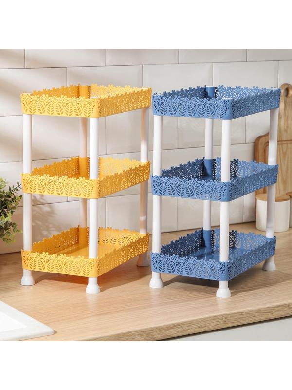 Этажерка 3-х ярусная «Ромашки», цвет МИКС