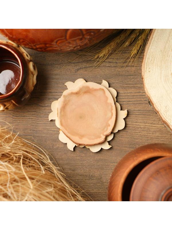 Подставка под горячее «Лилия», D=11 см, можжевельник