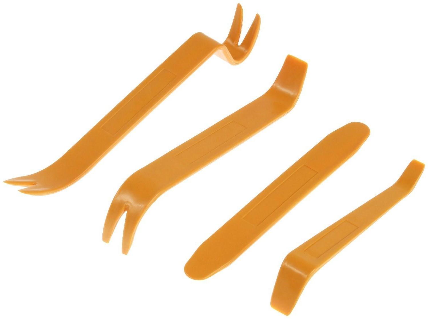 Инструмент для разбора пластика в авто, набор 4 предмета