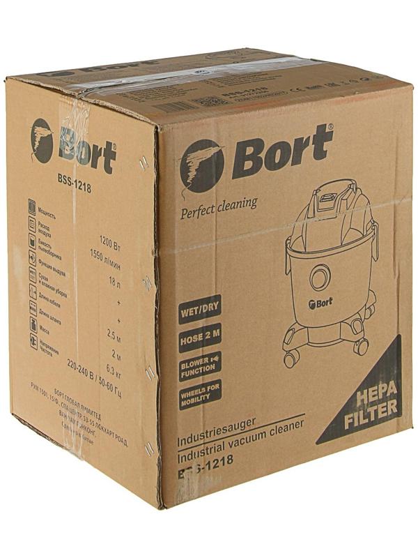 Пылесос Bort BSS-1218, для сухой и влажной уборки
