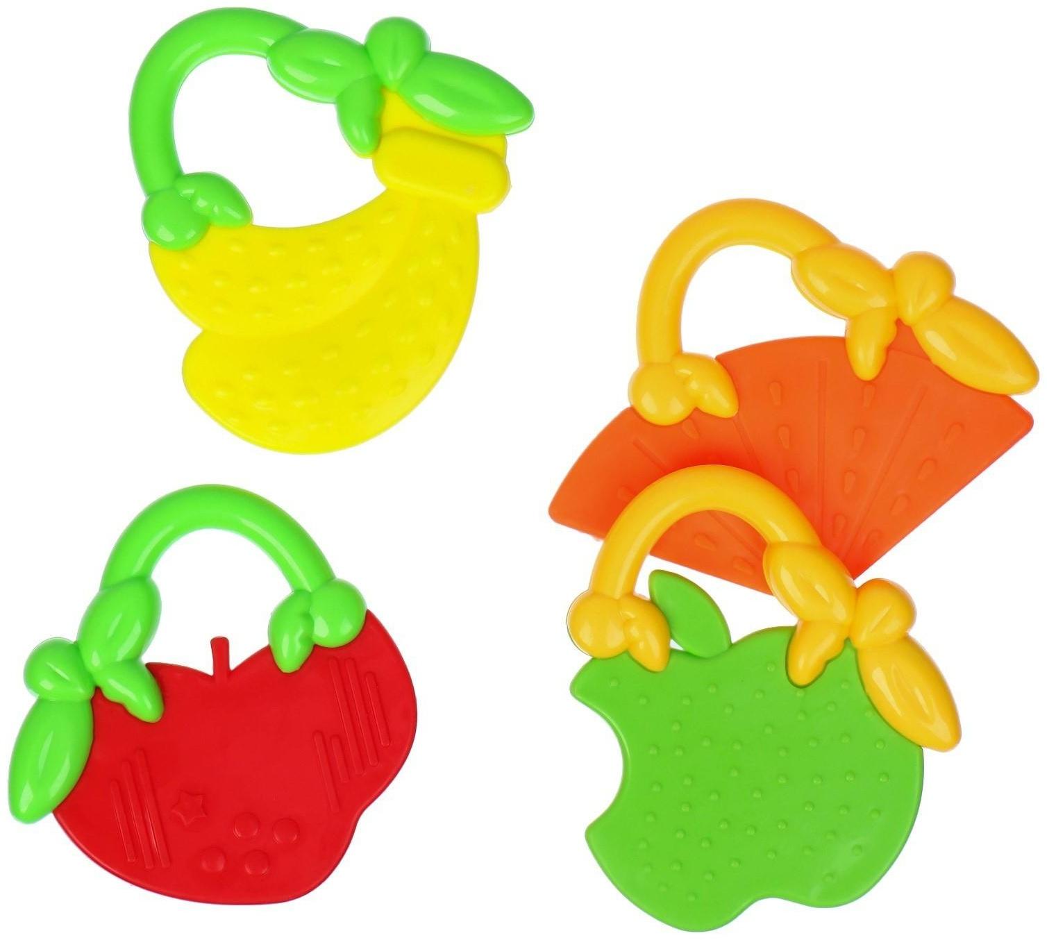 Набор прорезывателей «Ягодка», 4 шт.