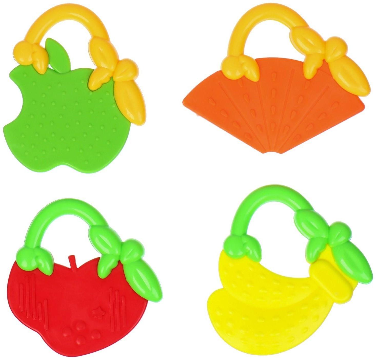 Набор прорезывателей «Ягодка», 4 шт.