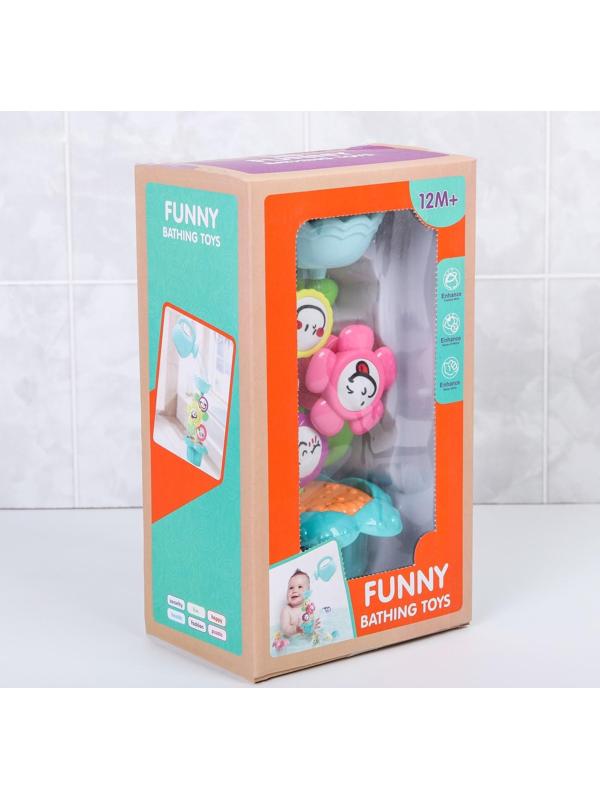 Игрушка - мельница для игры в ванной «Забавный цветочек»