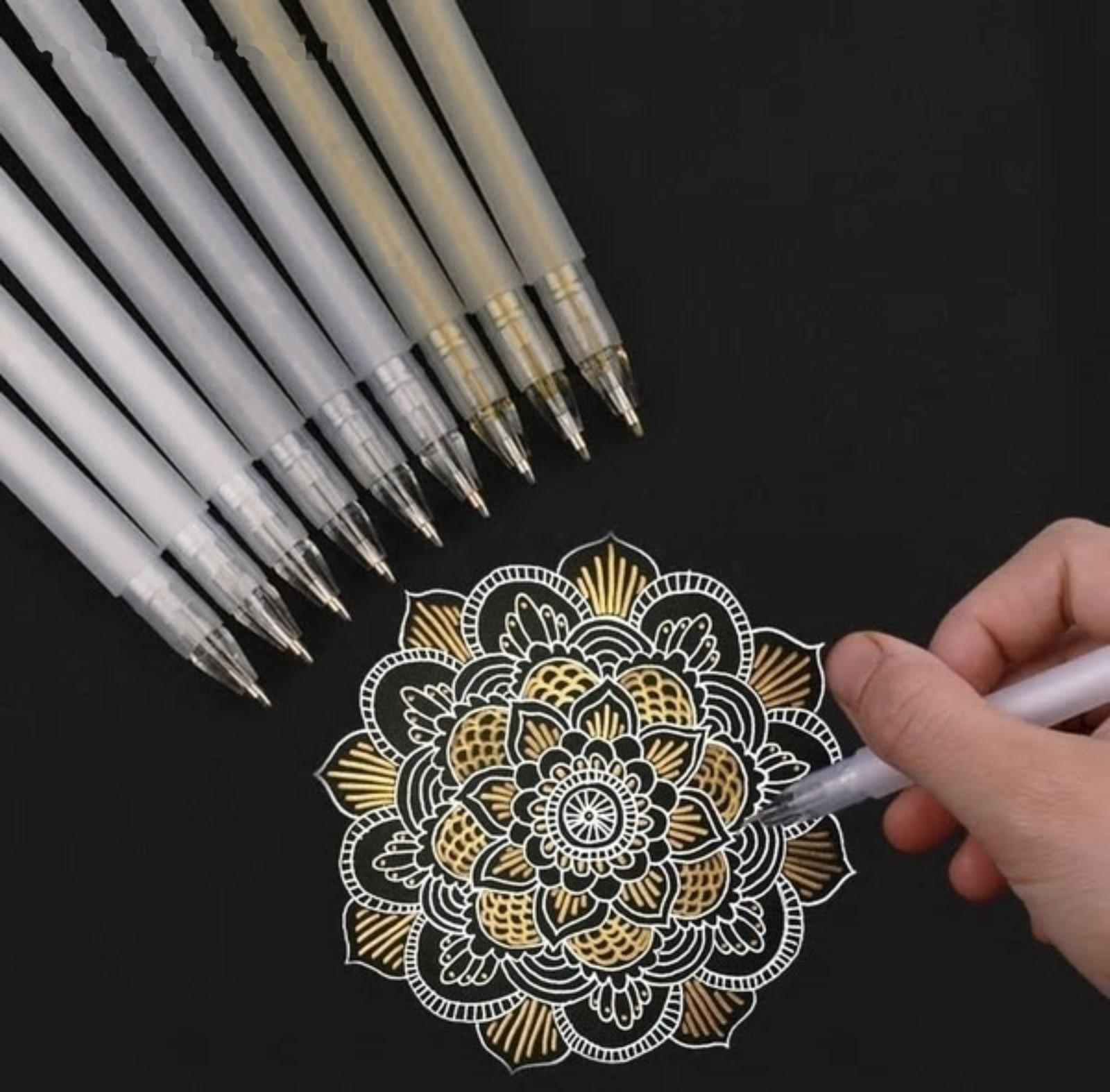 Ручка гелевая, 0.5 мм, белый, прозрачный корпус с резиновым держателем