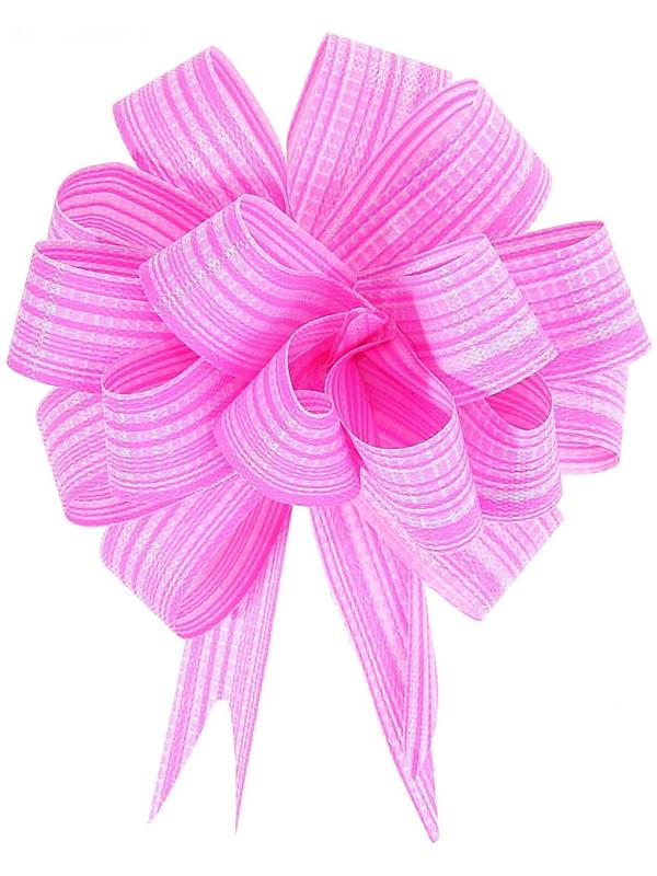 Бант-шар №1,8 тонкие полосы, розовый