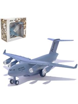 Самолет металлический «Воздушные силы», инерционный, 1:500