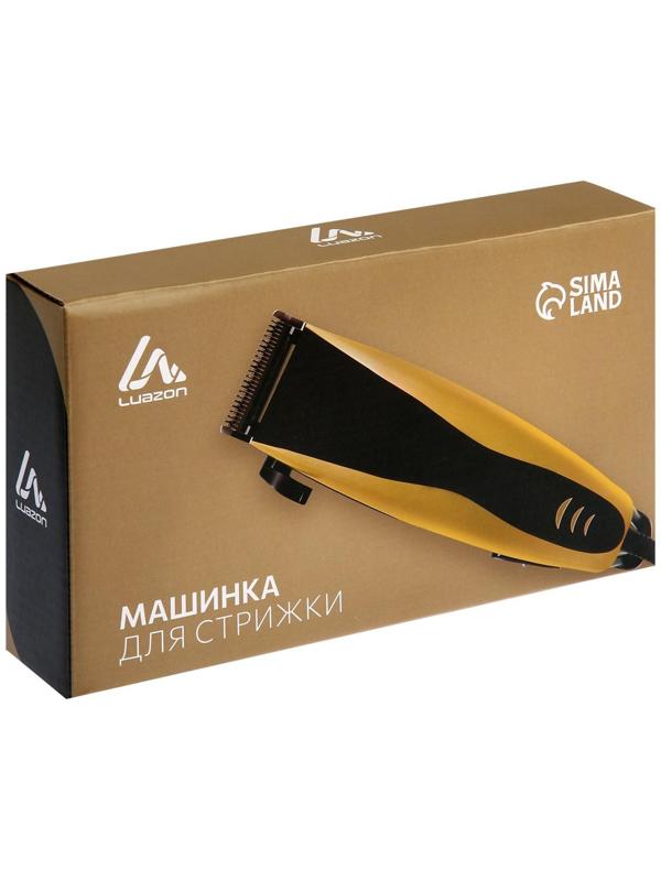 Машинка для стрижки Luazon LTRI-14, 15 Вт, 3/6/9/12 мм, 220 В, красная