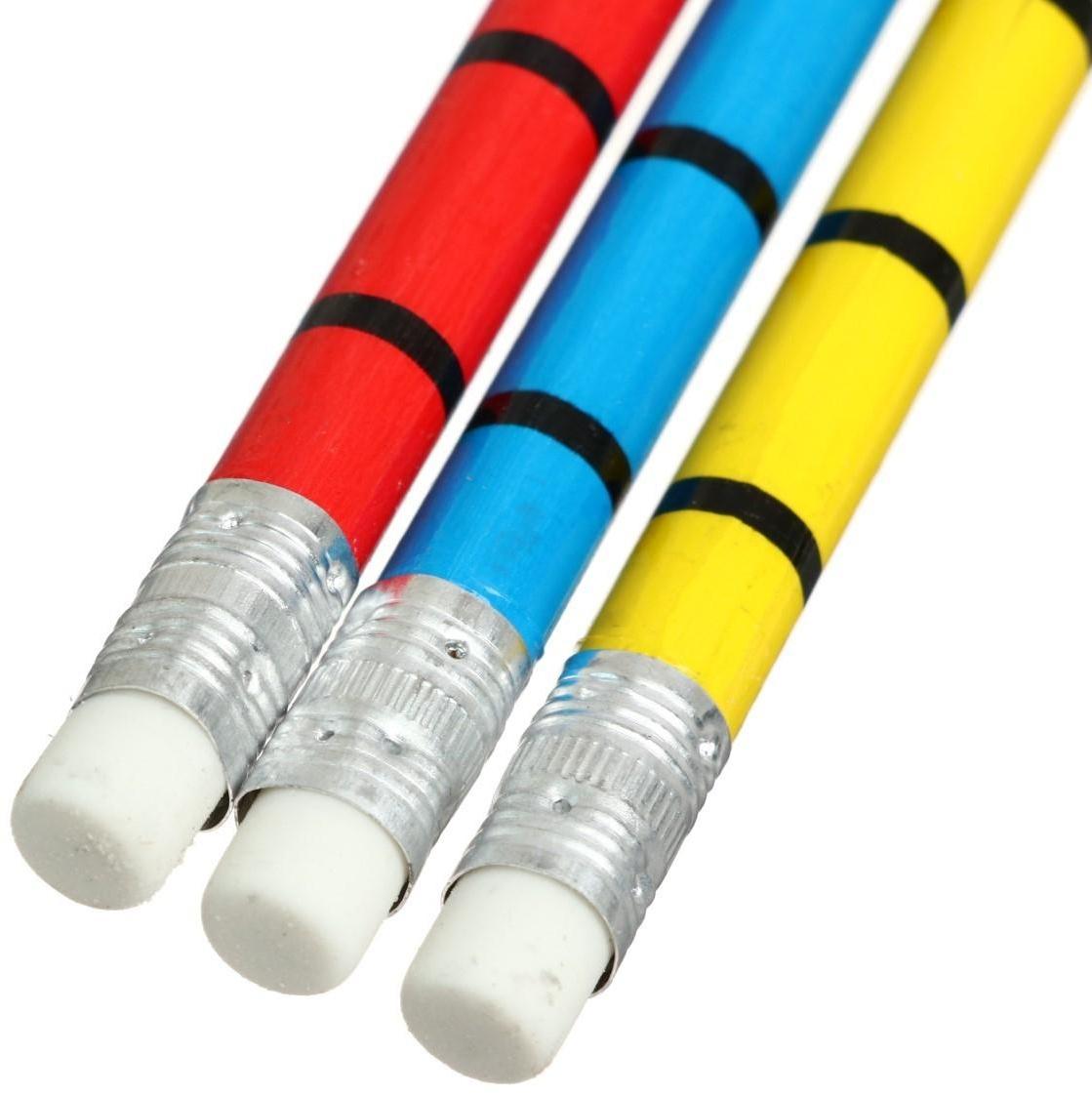 Карандаш чёрнографитный с ластиком 