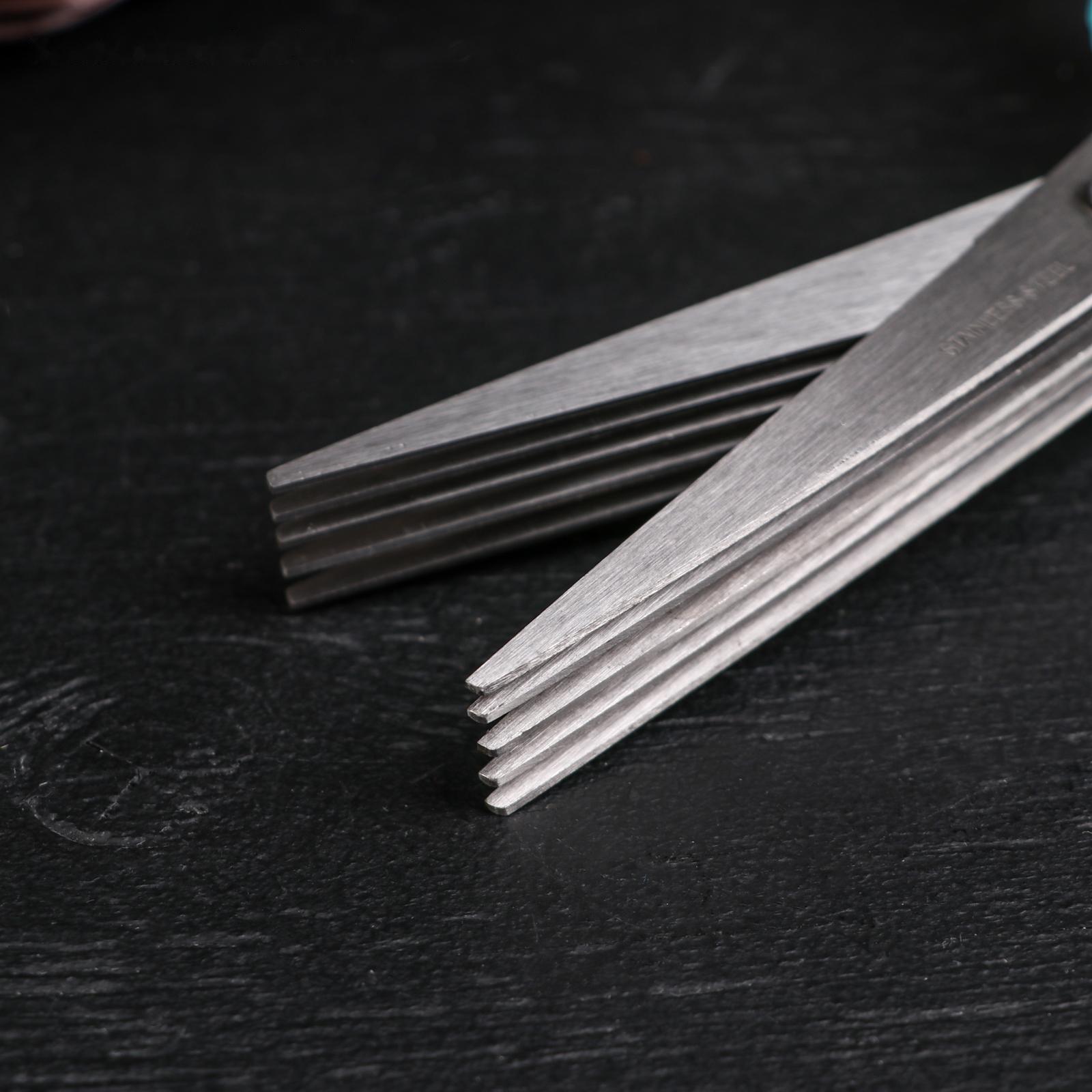 Ножницы кухонные для зелени Доляна «Шеф», 21 см, цвет МИКС