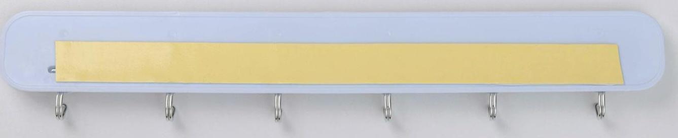 Вешалка настенная на 6 крючков «Фрукты», 37,5×2,5×7 см, цвет МИКС