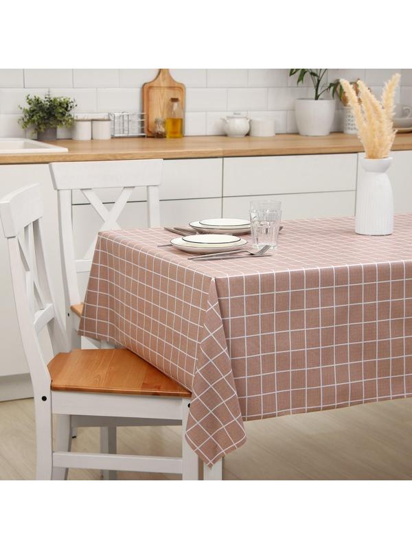 Клеёнка столовая на тканевой основе, ширина 137 см, толщина 0,3 мм, рулон 20 метров