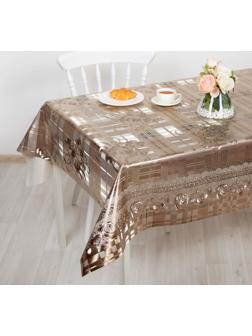 Клеёнка столовая на тканевой основе, ширина 137 см, рулон 20 метров