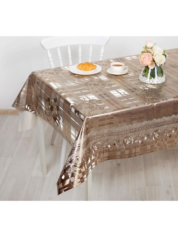 Клеёнка столовая на тканевой основе, ширина 137 см, рулон 20 метров