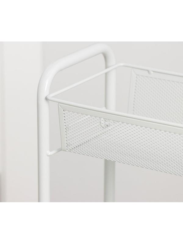 Этажерка на колёсиках «Ладья 1К», 3 яруса, 44×17×75,5 см, цвет серый