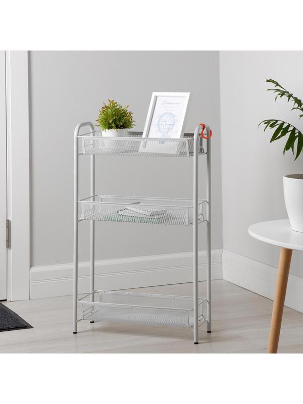 Этажерка ЗМИ «Ладья 1», 3 яруса, 44×17×69,5 см, цвет серый