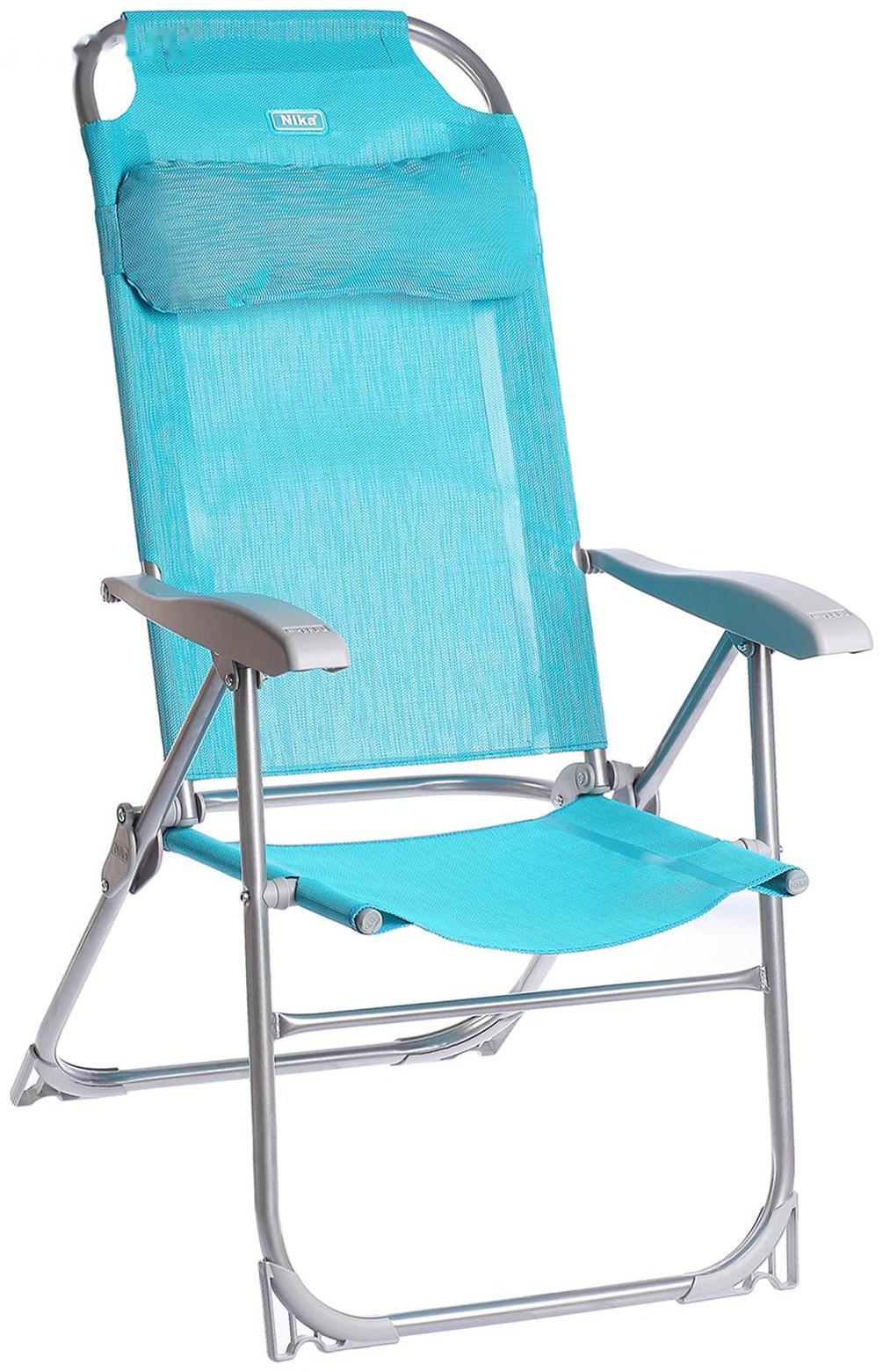 Кресло-шезлонг складное К2, 75 x 59 x 109 см, цвет бирюзовый