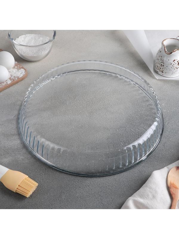 Набор круглой посуды из жаропрочного стекла для запекания Borcam, 2 предмета: 1,6 л, 2,6 л