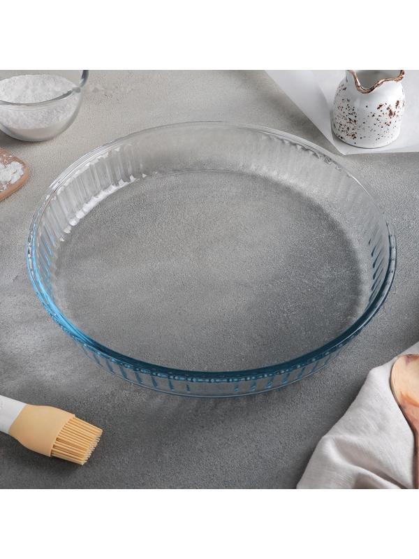 Набор круглой посуды из жаропрочного стекла для запекания Borcam, 2 предмета: 1,6 л, 2,6 л