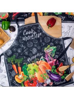 Фартук «Этель: Cook Master» 70х60 см, 100% хлопок, саржа 190 гр/м²