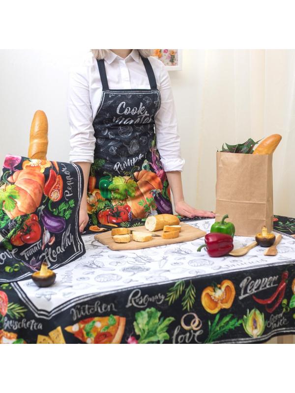 Фартук «Этель: Cook Master» 70х60 см, 100% хлопок, саржа 190 гр/м²