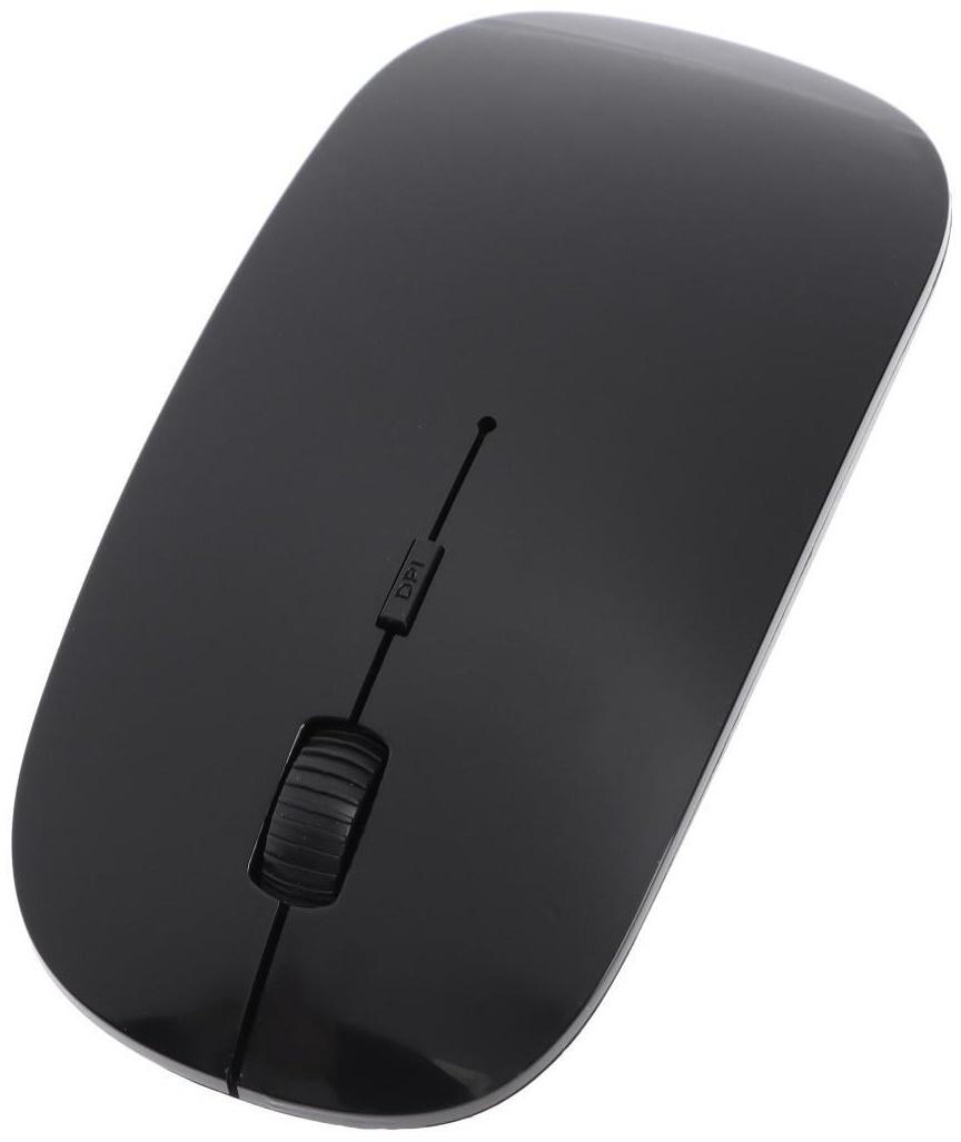 Мышь LuazON MB-1.0, беспроводная, оптическая, 1600 dpi, USB, чёрная