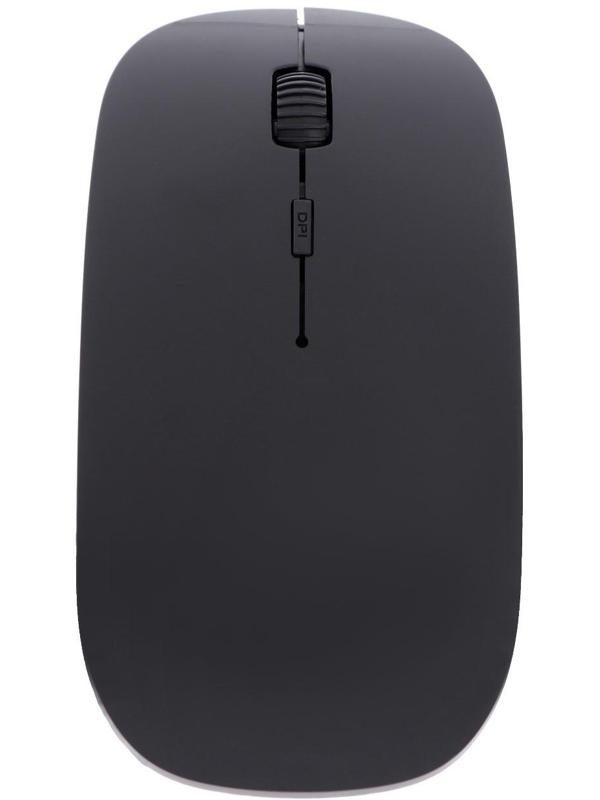 Мышь LuazON MB-1.0, беспроводная, оптическая, 1600 dpi, USB, чёрная