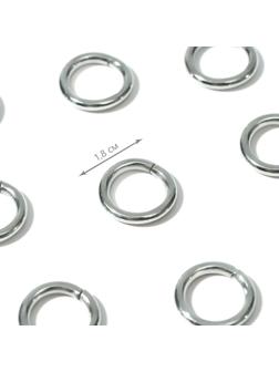 Кольца для сумок, d = 12 мм, толщина - 3 мм, 10 шт, цвет серебряный