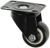 Колесо мебельное, d=40 мм, без тормоза, черное