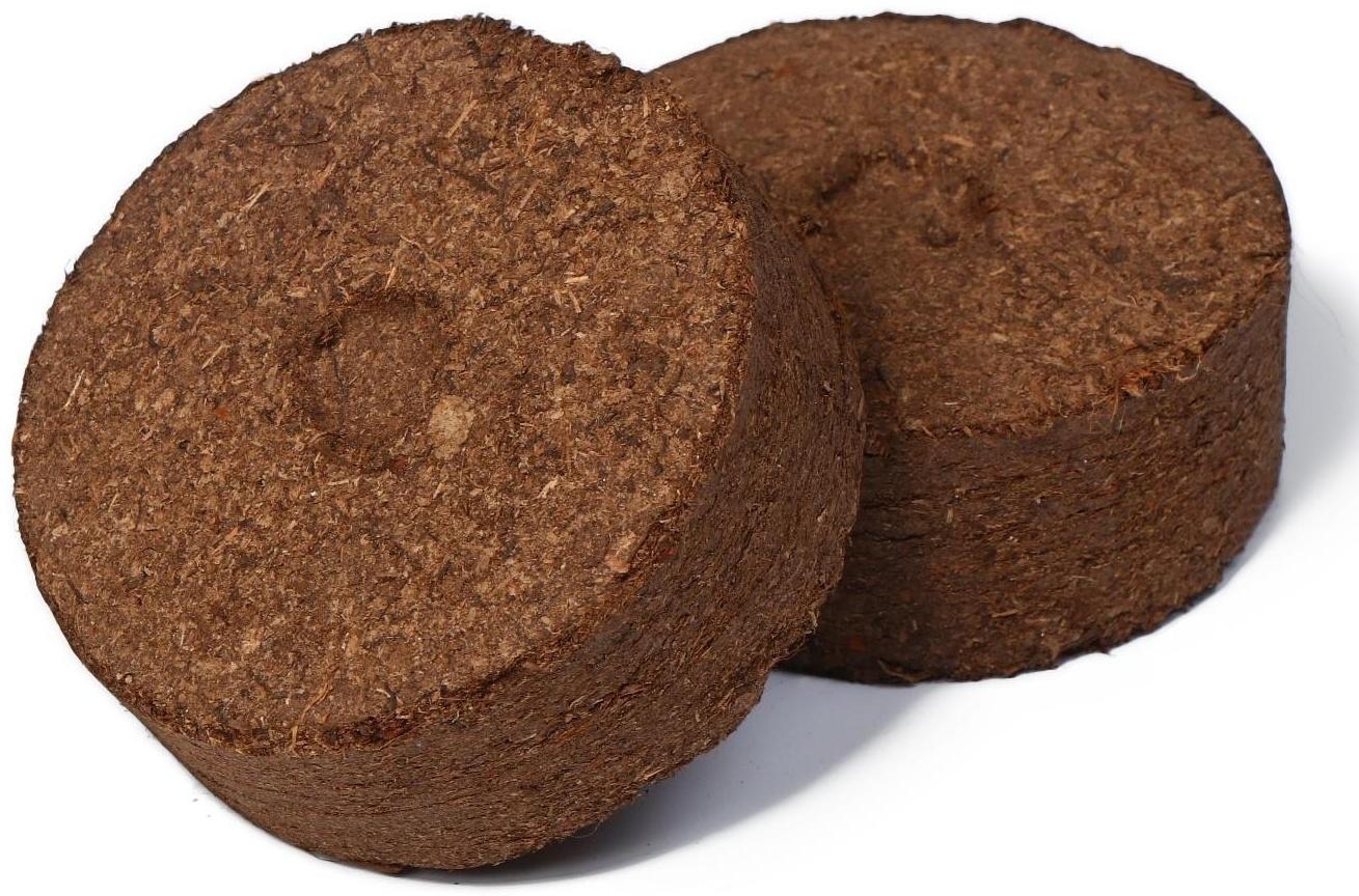 Таблетки торфяные, d = 8,5 см, без оболочки, набор 6 шт., «Торфолин-А»