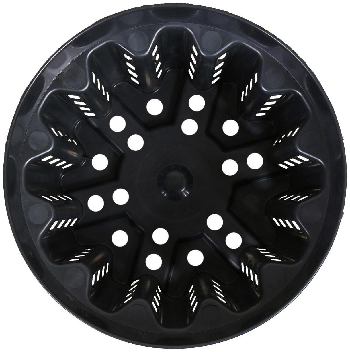 Горшок для рассады, 7.5 л, 26 × 26 × 21,5 см, чёрный