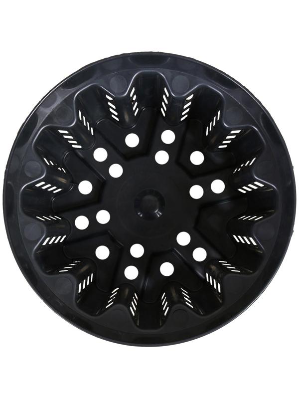 Горшок для рассады, 7.5 л, 26 × 26 × 21,5 см, чёрный