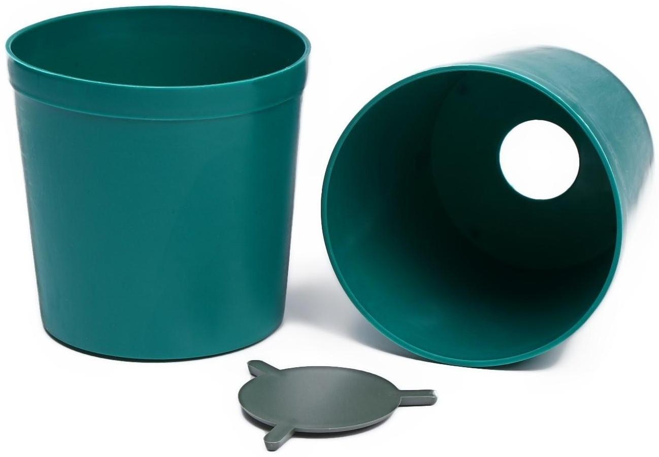 Набор для рассады: стаканы по 500 мл (8 шт.), поддон 40 × 20 см, цвет МИКС, Greengo