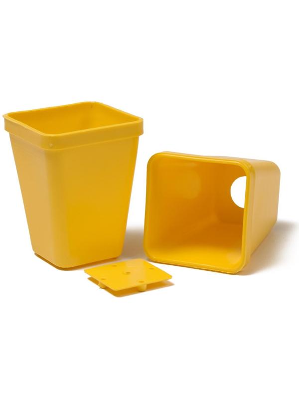 Набор для рассады: стаканы по 200 мл (18 шт.), поддон 36,5 × 17 см, цвет МИКС, Greengo