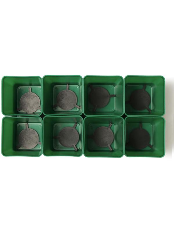 Набор для рассады: стаканы по 600 мл (8 шт.), поддон 36 × 18 см, цвет МИКС, Greengo