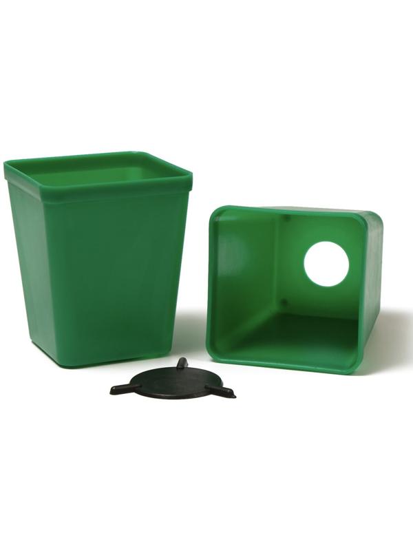 Набор для рассады: стаканы по 600 мл (8 шт.), поддон 36 × 18 см, цвет МИКС, Greengo