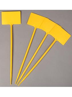 Ярлыки садовые для маркировки, 34 см, набор 10 шт., пластик, цвет МИКС